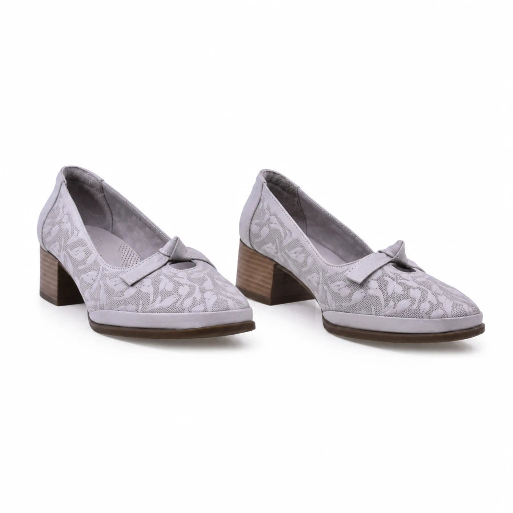 Pantofi dama casual Anna Viotti piele naturala D50-5671 gri