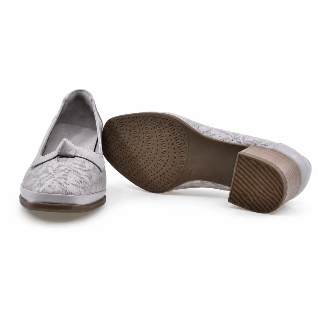 Pantofi dama casual Anna Viotti piele naturala D50-5671 gri