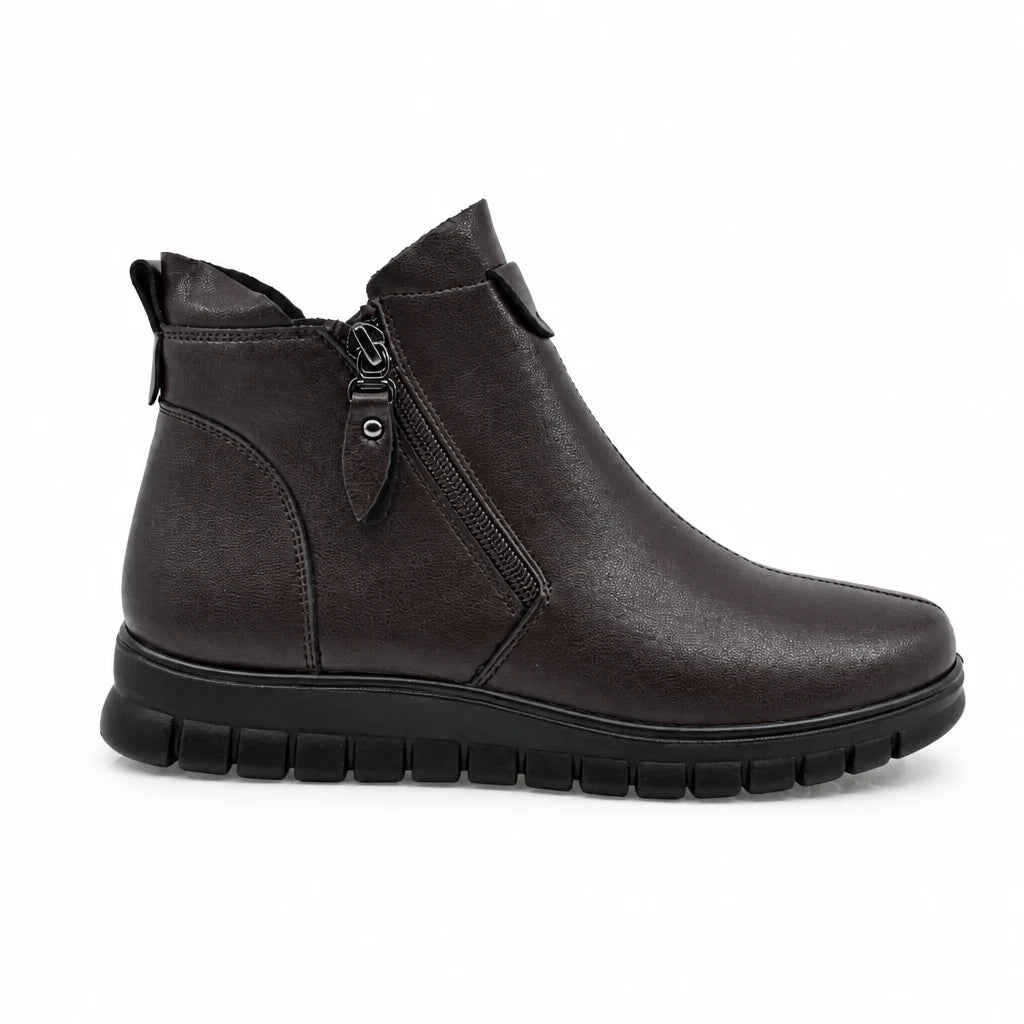 Ghete dama casual Anna Viotti piele naturala D111-MB220281 maro