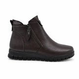 Ghete dama casual Anna Viotti piele naturala D111-MB220281 maro