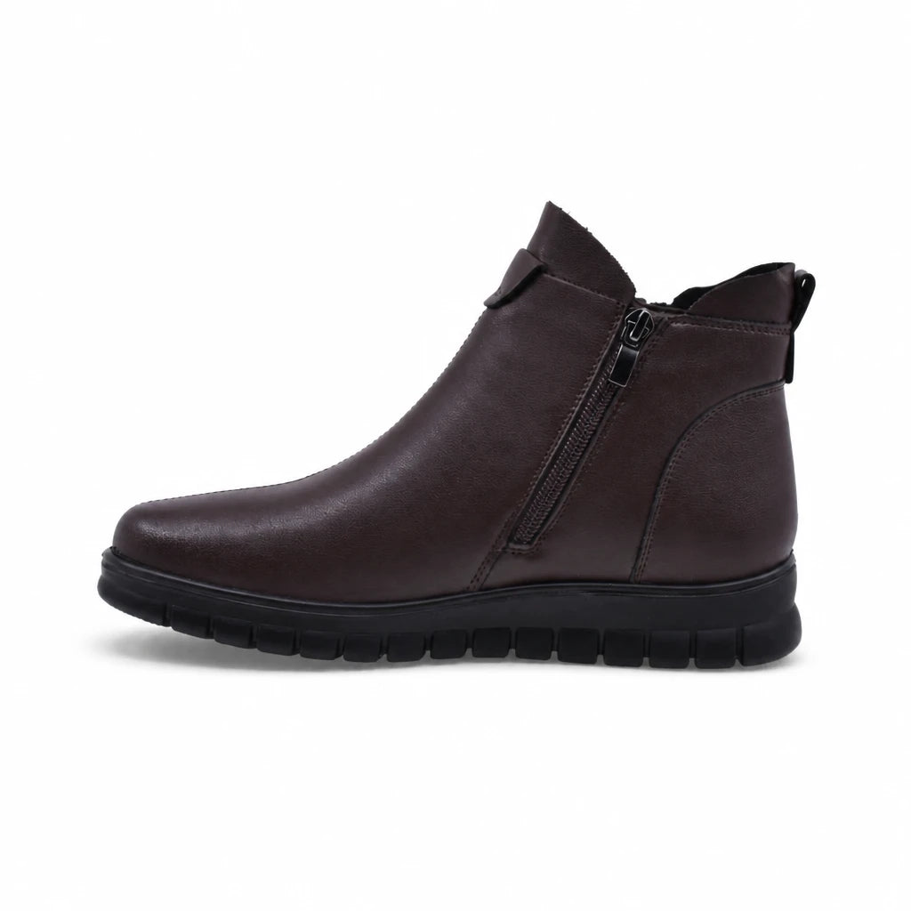 Ghete dama casual Anna Viotti piele naturala D111-MB220281 maro