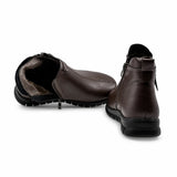 Ghete dama casual Anna Viotti piele naturala D111-MB220281 maro