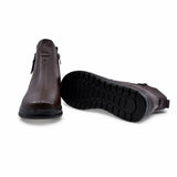Ghete dama casual Anna Viotti piele naturala D111-MB220281 maro