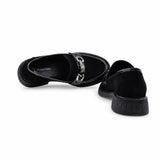 Pantofi dama casual Anna Viotti piele intoarsa D112-GAW2517 negri
