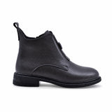 Ghete dama casual Anna Viotti piele naturala D111-B30058 gri