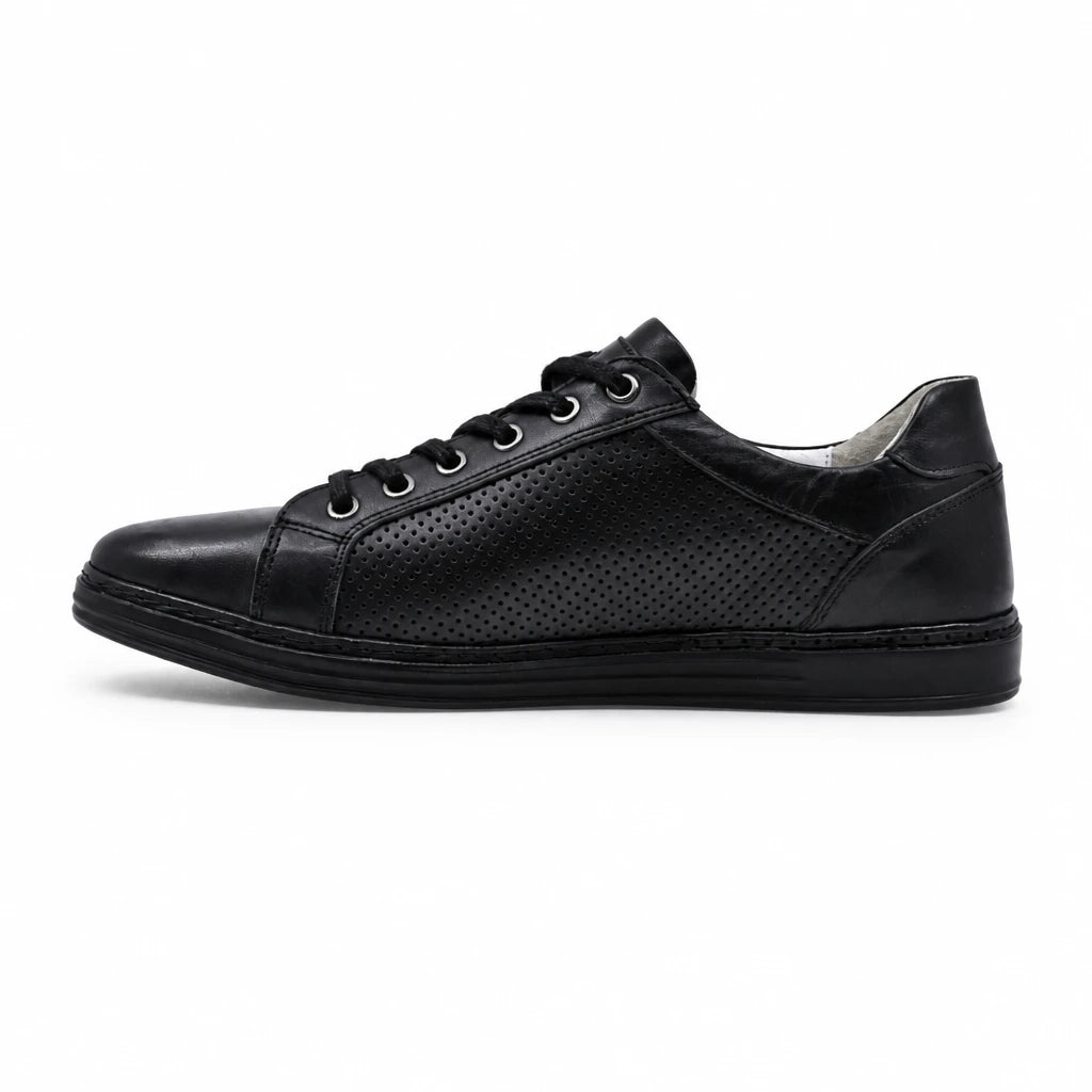 Pantofi barbati casual Goretti piele naturala B0Y9665-J80 negri