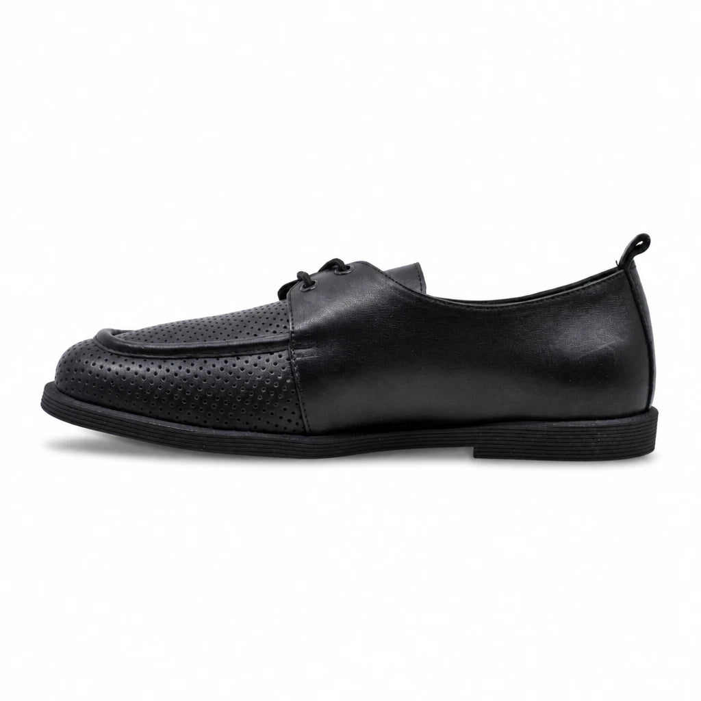 Pantofi dama casual Anna Viotti piele naturala D12-371 negri