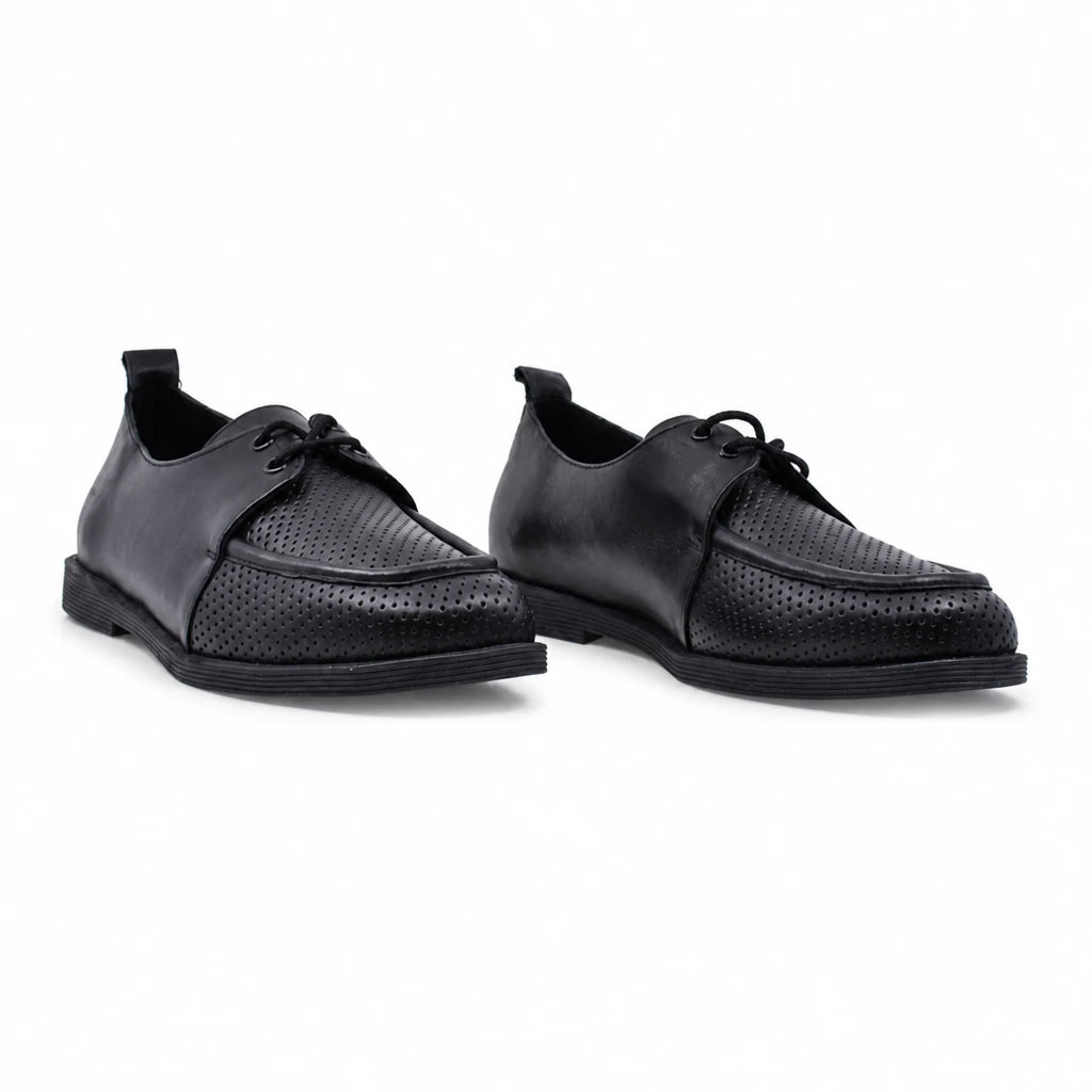 Pantofi dama casual Anna Viotti piele naturala D12-371 negri