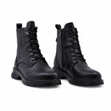 Ghete dama casual Anna Viotti piele naturala D111-B6372 negre
