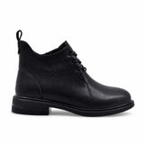 Ghete dama casual Anna Viotti piele naturala D111-B30045 negre