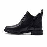 Ghete dama casual Anna Viotti piele naturala D111-B30045 negre