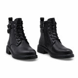 Ghete dama casual Anna Viotti piele naturala D111-B30931 negre