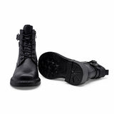 Ghete dama casual Anna Viotti piele naturala D111-B30931 negre