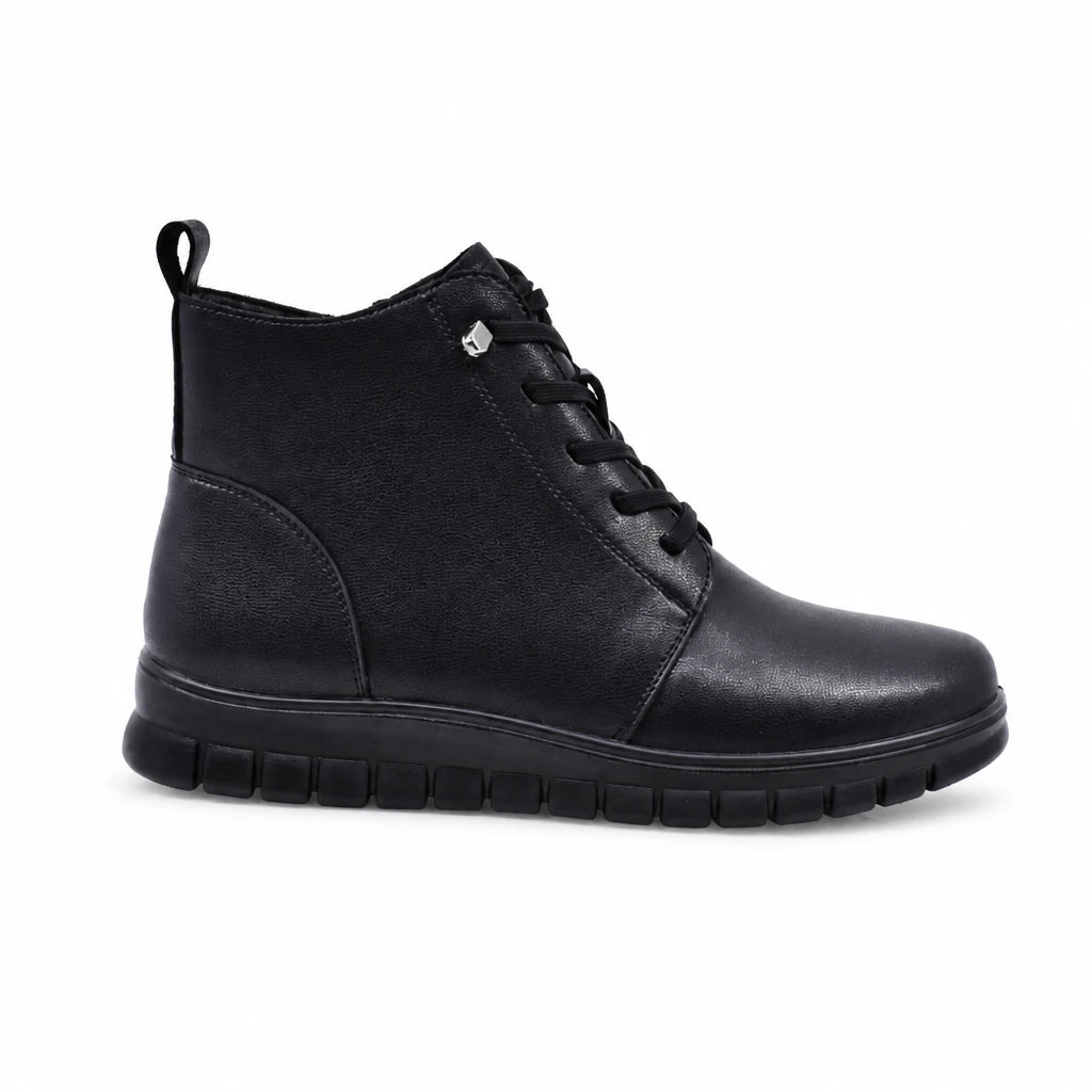Ghete dama casual Anna Viotti piele naturala D111-B220291 negre
