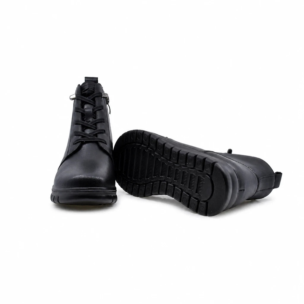 Ghete dama casual Anna Viotti piele naturala D111-B220291 negre