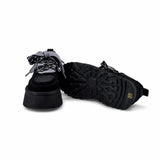 Pantofi dama casual Anna Viotti piele intoarsa D113-2681 negri
