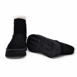 Ghete dama casual Anna Viotti piele intoarsa D113-AV2716 negre