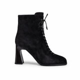 Ghete dama elegante Anna Viotti piele intoarsa D122-W81-6H214-2 maro