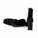 Ghete dama elegante Anna Viotti piele intoarsa D122-W81-6H214-2 maro