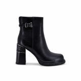 Ghete dama elegante Anna Viotti piele naturala D122-ZPW351-N4783-1 negre