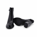 Ghete dama elegante Anna Viotti piele naturala D122-ZPW351-N4783-1 negre