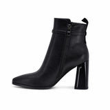 Ghete dama elegante Anna Viotti piele naturala D122-ZPW371-N4814-1 negre