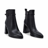Ghete dama elegante Anna Viotti piele naturala D122-ZPW371-N4814-1 negre