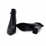 Ghete dama elegante Anna Viotti piele naturala D122-ZPW371-N4814-1 negre