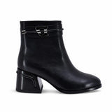 Ghete dama elegante Anna Viotti piele naturala D123-J5.5-1FA2722-827-T107 negre