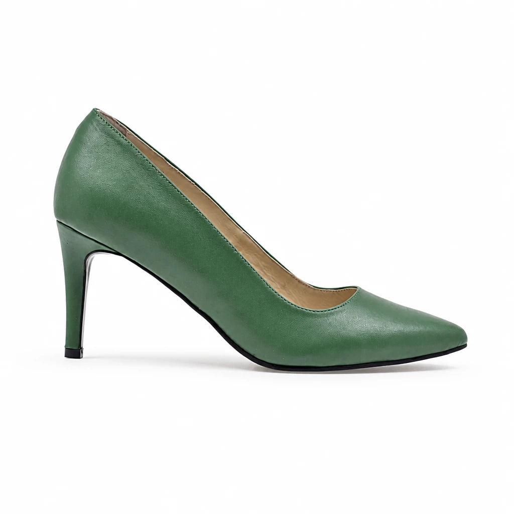 Pantofi dama eleganti Guban piele naturala D1218 verzi