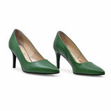 Pantofi dama eleganti Guban piele naturala D1218 verzi