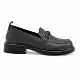 Pantofi dama casual Anna Viotti piele naturala D111-5189 gri inchis