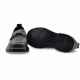 Pantofi dama casual Anna Viotti piele naturala D111-5189 gri inchis