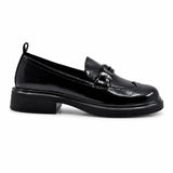 Pantofi dama casual Anna Viotti piele lacuita D111-5190 negri