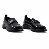 Pantofi dama casual Anna Viotti piele lacuita D111-5190 negri