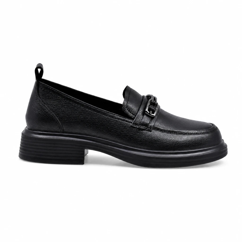 Pantofi dama casual Anna Viotti piele naturala D111-5189 negri
