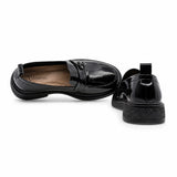 Pantofi dama casual Anna Viotti piele lacuita D111-5205 negri