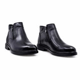 Ghete barbati casual Goretti piele naturala B111-HT6512 negre
