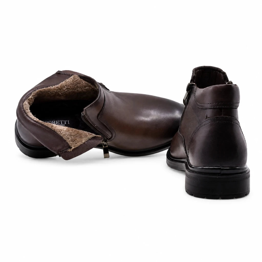 Ghete barbati casual Goretti piele naturala B111-HT6512 maro