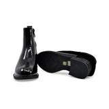 Ghete dama casual Anna Viotti piele lacuita D111-26AW26-3 negre