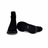 Ghete dama casual Anna Viotti piele intoarsa D111-26AW31-1 negre