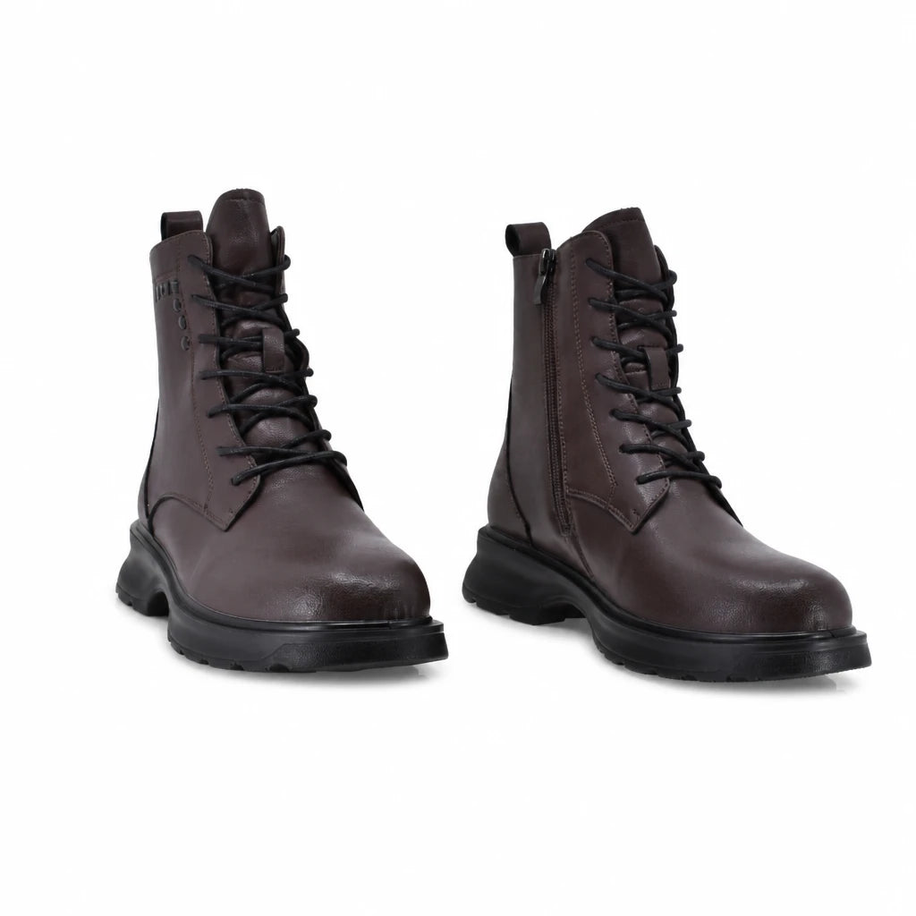 Ghete dama casual Anna Viotti piele naturala D111-B6372 maro