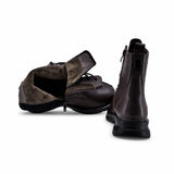 Ghete dama casual Anna Viotti piele naturala D111-B6372 maro