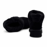Ghete dama casual Anna Viotti piele intoarsa D113-AV2712 negre