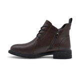 Ghete dama casual Anna Viotti piele naturala D111-B30045 maro