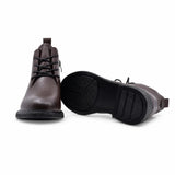 Ghete dama casual Anna Viotti piele naturala D111-B30045 maro