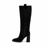 Cizme dama elegante Anna Viotti piele intoarsa D122-P113-236 negre