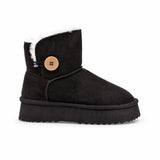 Ghete dama casual Anna Viotti piele intoarsa D113-AV2713 maro