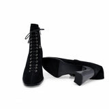 Ghete dama elegante Anna Viotti piele intoarsa D122-W81-6H214-2 negre