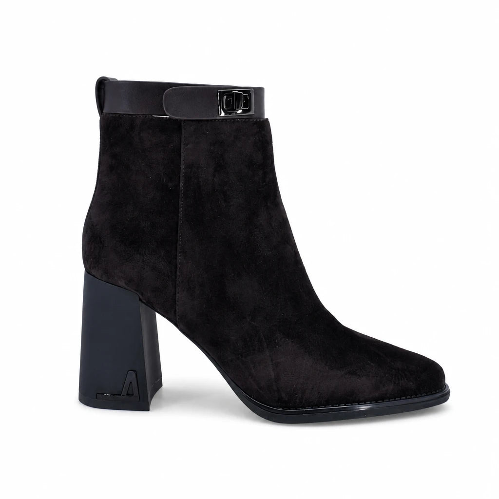 Ghete dama elegante Anna Viotti piele intoarsa D122-W19-5H597-4 maro